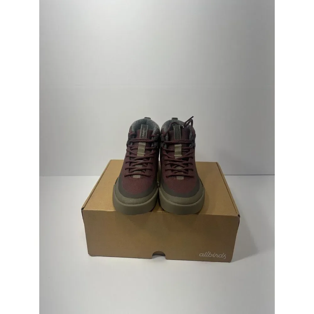 Allbirds Cruiser Mid Explore Women’s 6 Hazy Burgundy Rustic Brown New Box